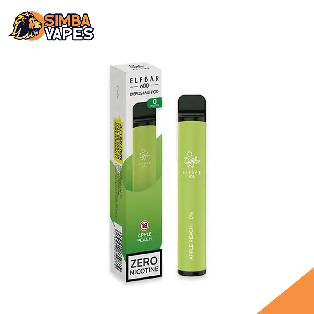 Elf Bar 600 Puffs Disposable Vape - 0% Nicotine