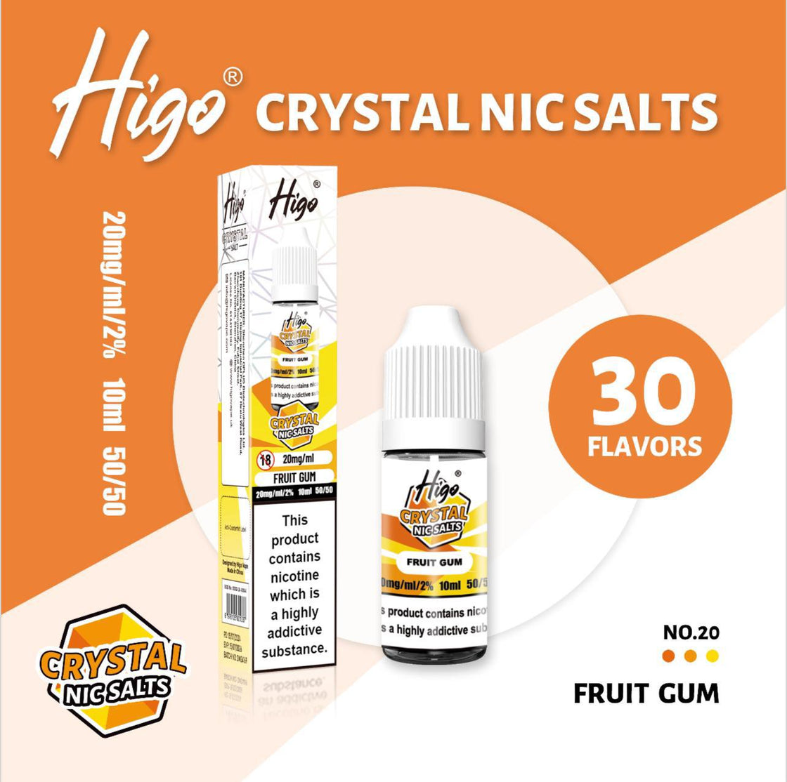 Higo Crystal Nic Salts (Box of 10)