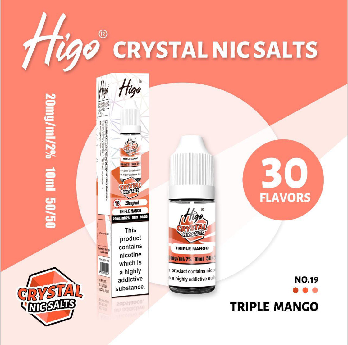 Higo Crystal Nic Salts (Box of 10)