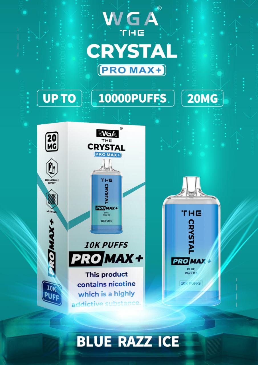 The Crystal Pro Max + 10000  Zero Nicotine Box Of 10