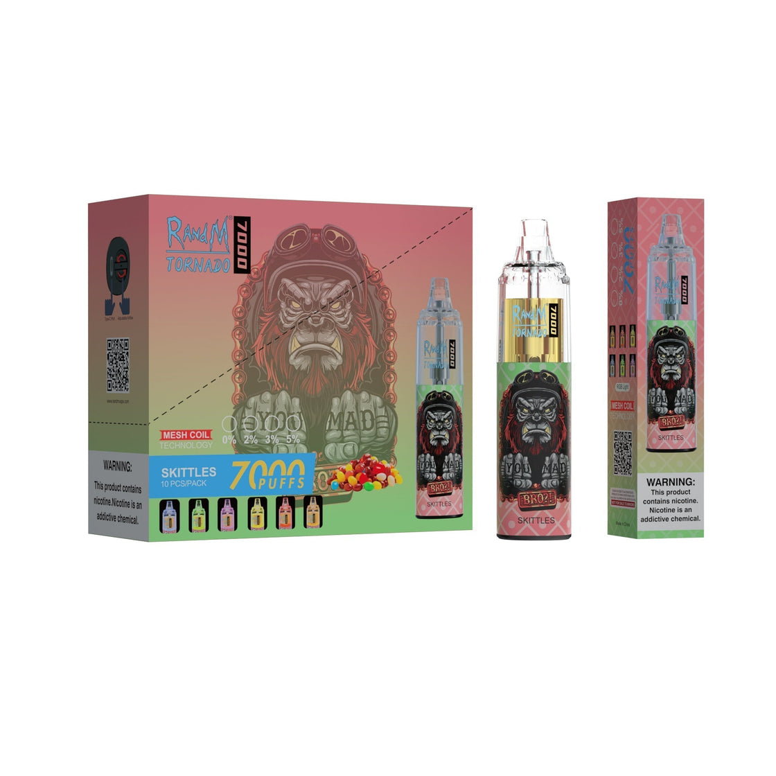 RAndM Tornado 7000 Puffs Disposable Vape (Box of 10)