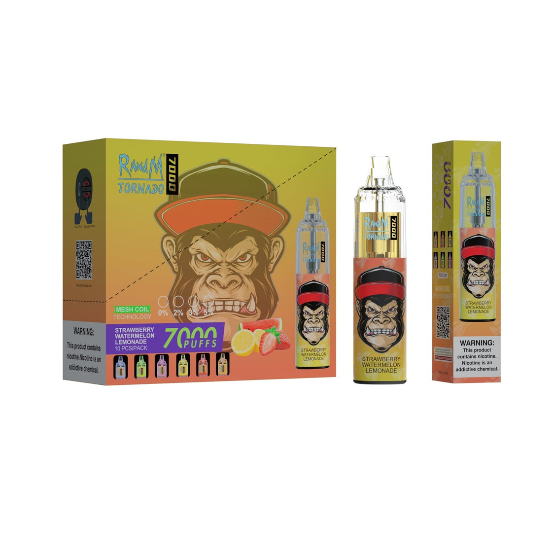 RAndM Tornado 7000 Puffs Disposable Vape (Box of 10)