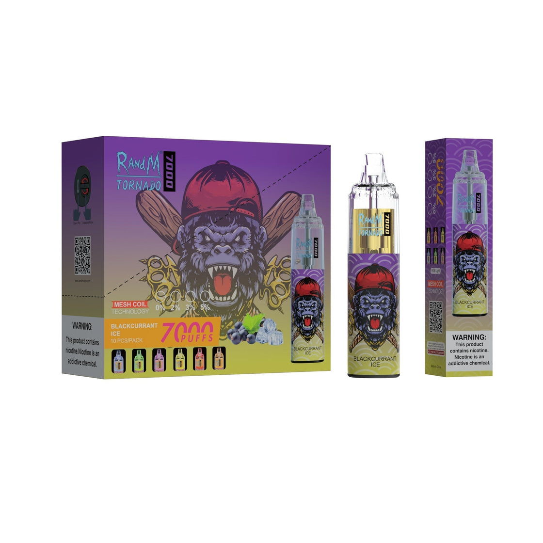 RAndM Tornado 7000 Puffs Disposable Vape (Box of 10)