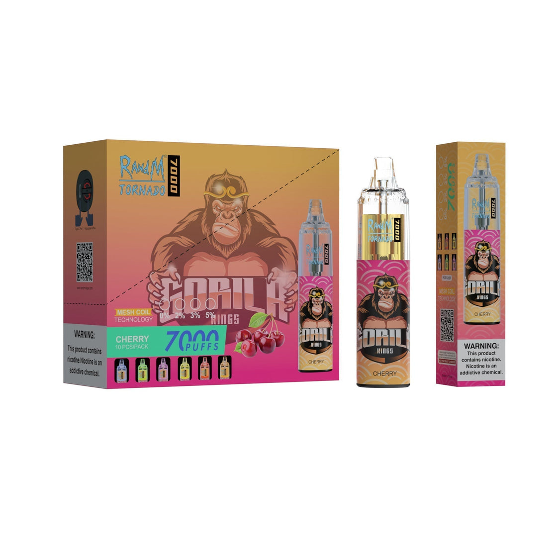 RAndM Tornado 7000 Puffs Disposable Vape (Box of 10)