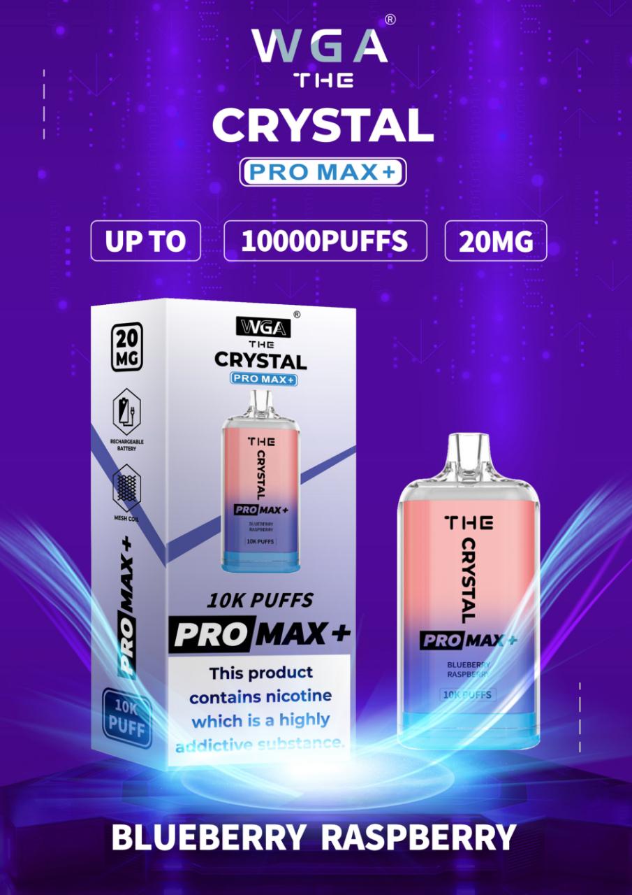 The Crystal Pro Max + 10000 Disposable Vape Pod Pack of 10