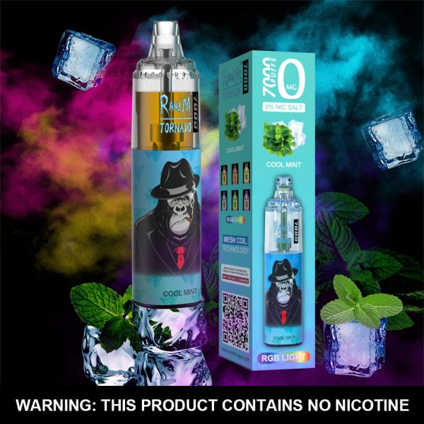 RAndM Tornado 7000 Puffs Disposable Vape - 0% Nicotine