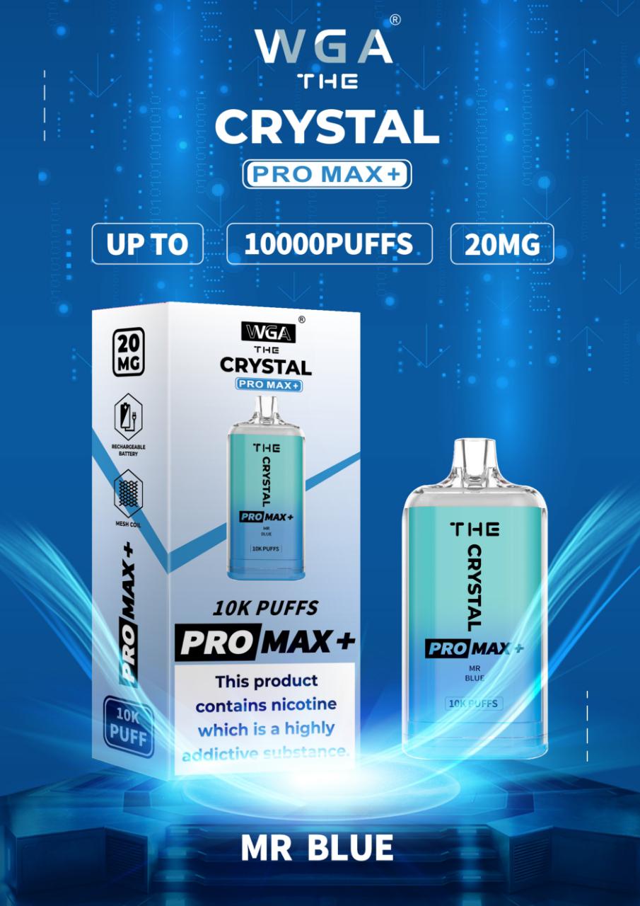 The Crystal Pro Max + 10000 Disposable Vape Pod