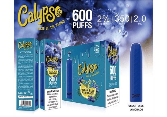 Calypso Bar 600 puffs Disposable Vape pod device - 20mg - #Simbavapes#