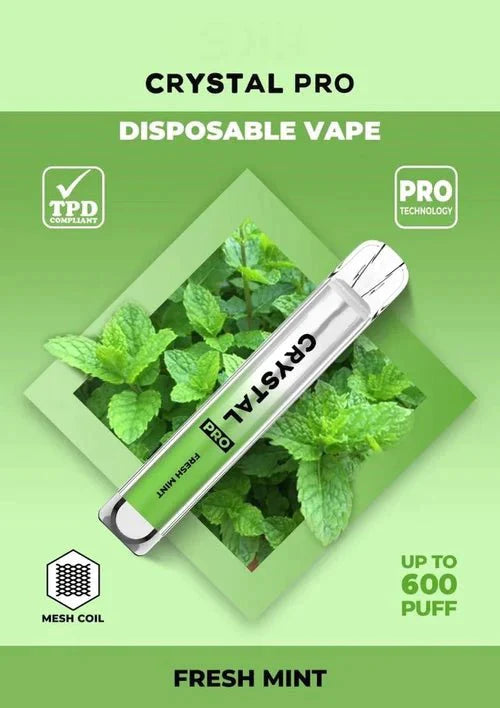 Crystal Pro Bar 600 Puffs Disposable Vape- pack of 10 - simbavapes