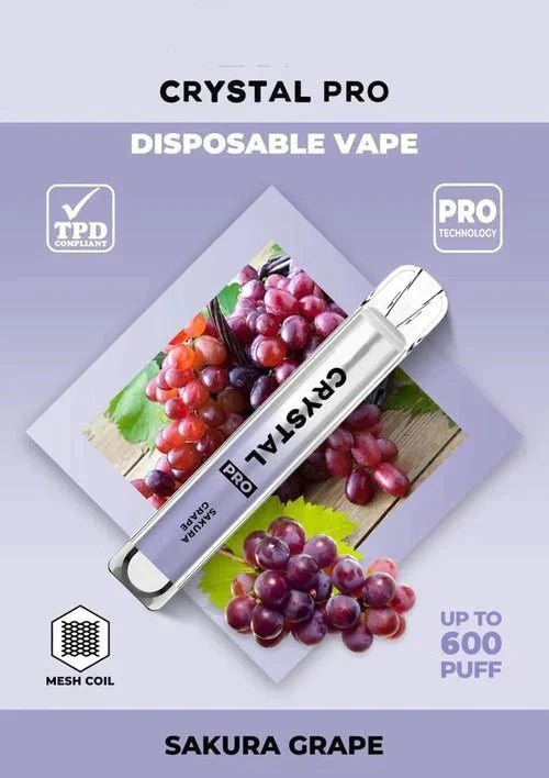 Crystal Pro Bar 600 Puffs Disposable Vape - simbavapes