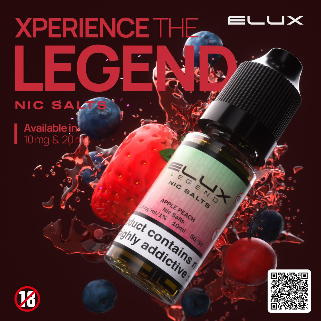 Elux Legend Nic Salt-10ml E-liquids - Box of 10 - #Simbavapes#