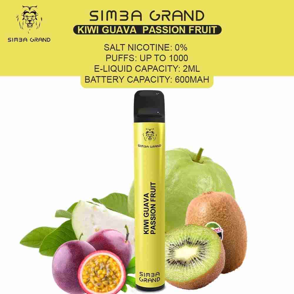 Simba Grand Disposable Vape Pen 1000 Puffs - Nicotine Free