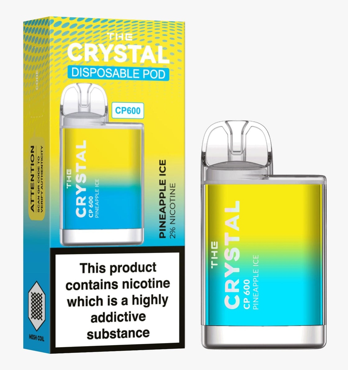 The Crystal CP600 Disposable Vape Puff Bar Mini Pod - #Simbavapes#