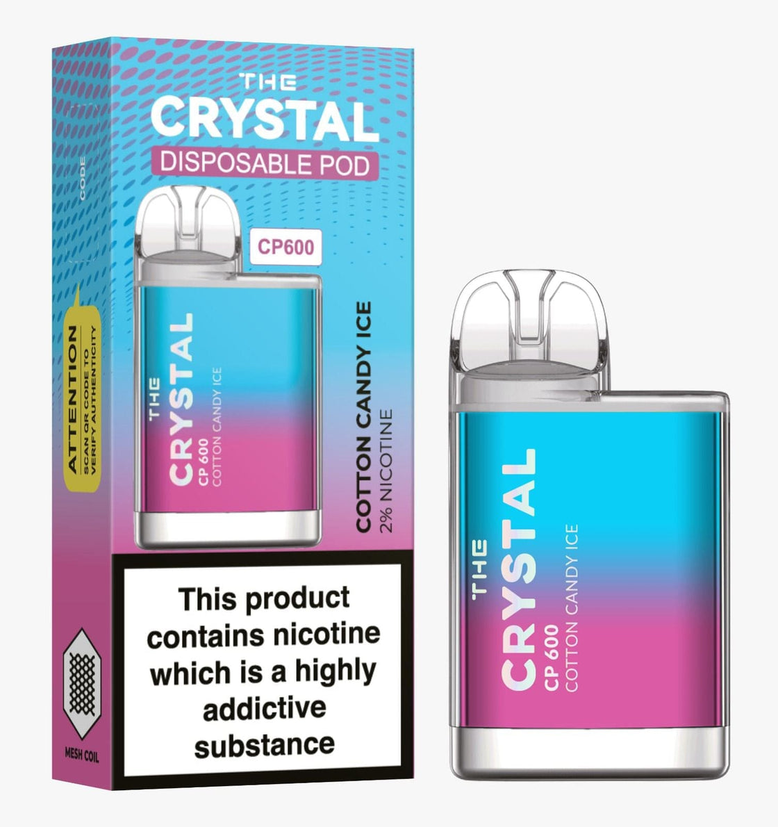 The Crystal CP600 Disposable Vape Puff Bar Mini Pod - #Simbavapes#